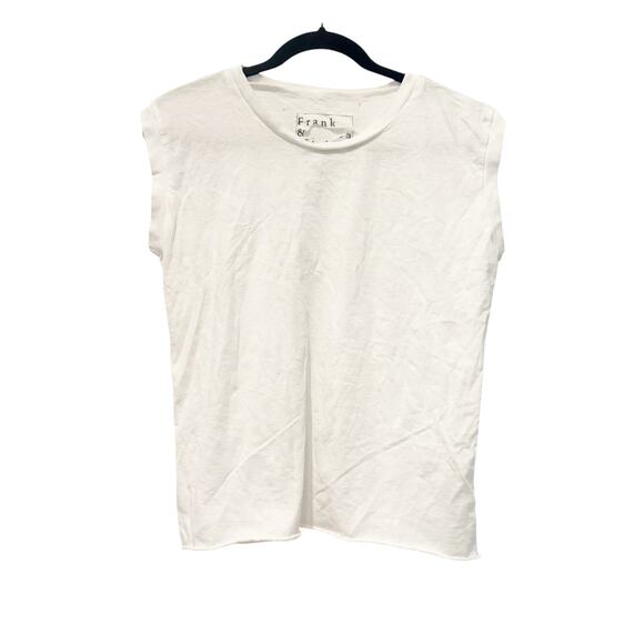 Frank & Eileen Crew Neck Aiden Vintage Muscle Tee Cap Sleeve White Size M NWOT - Picture 8 of 12
